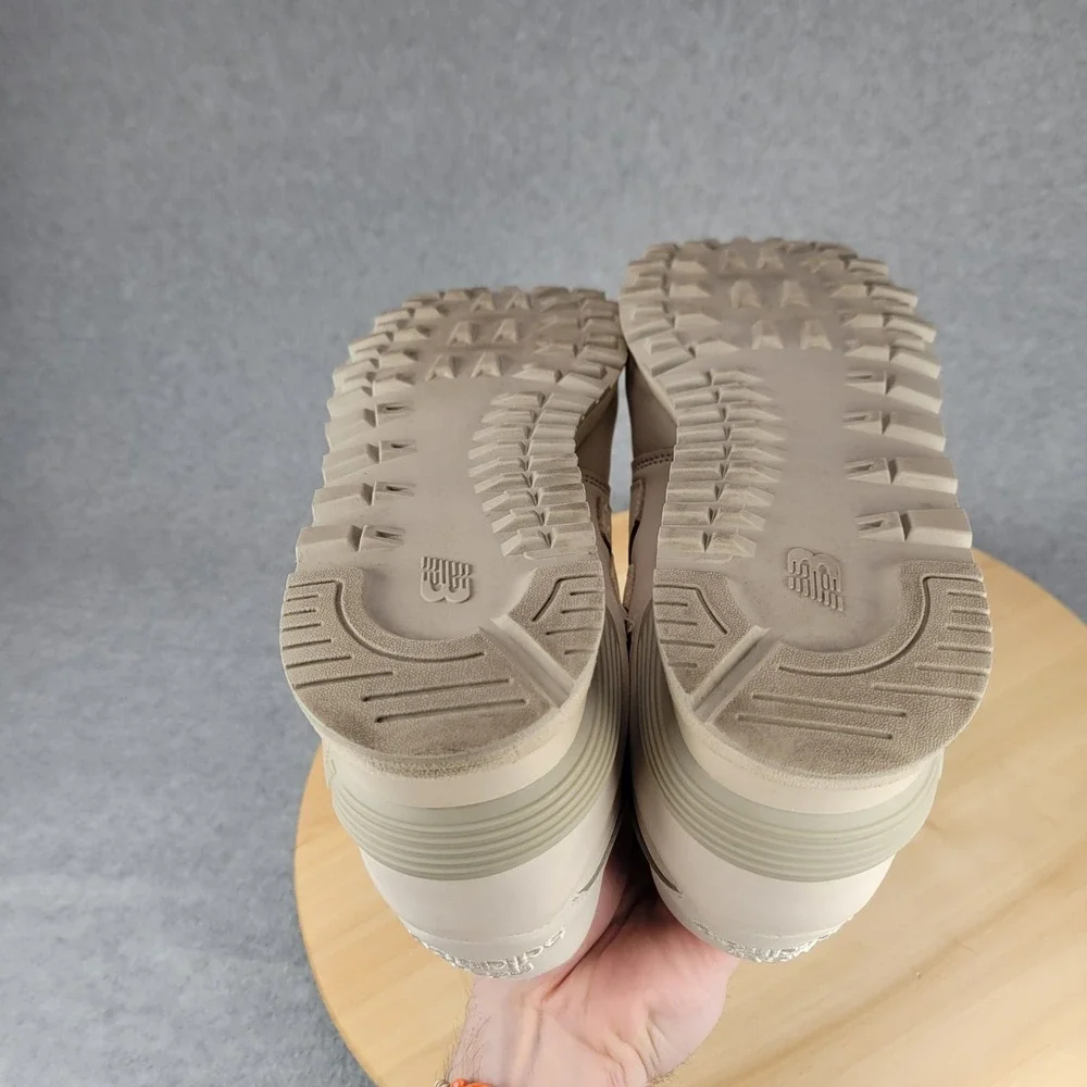 New Balance 576 Made‎ in England Mens 7.5 Off White Leather Sneakers OU576OW